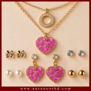 2-Necklace & 5-Pair Earring Set— Auranoor