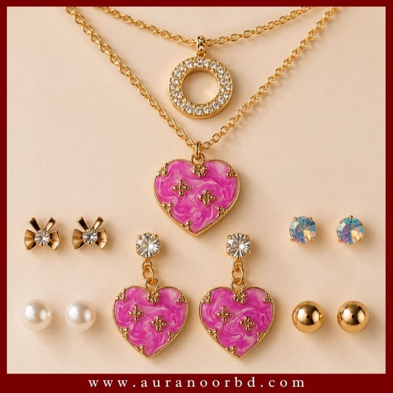 2-Necklace & 5-Pair Earring Set— Auranoor