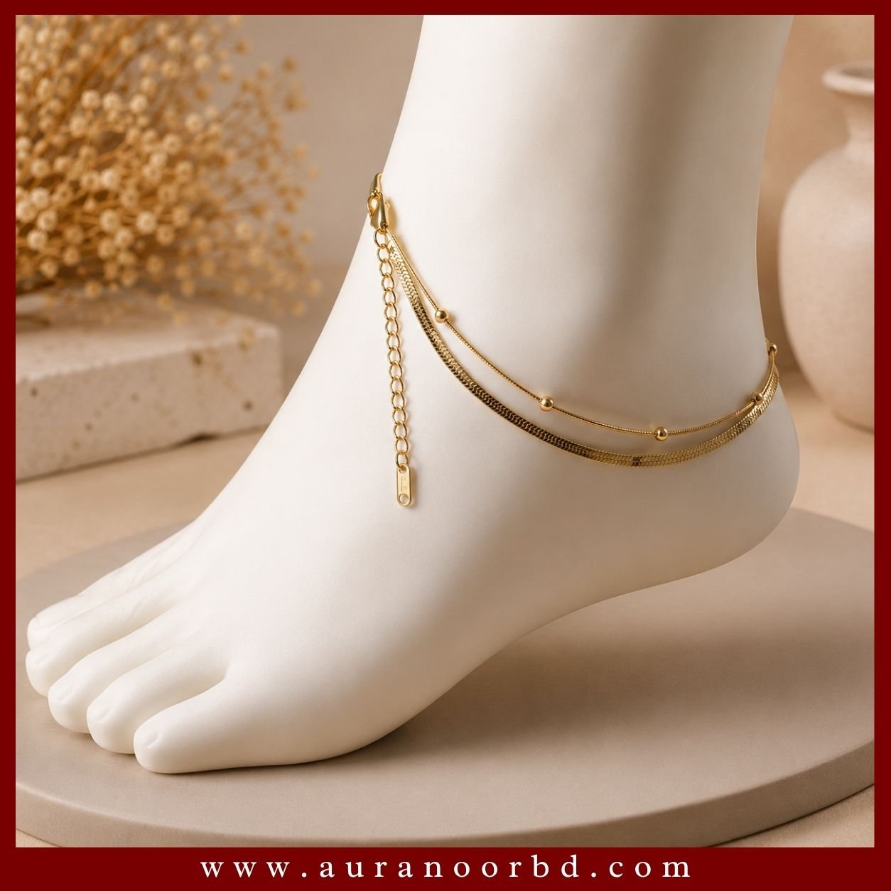 Double Layered Anklet