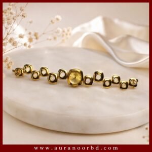 Gold Colour Link Strap Women's Watch
